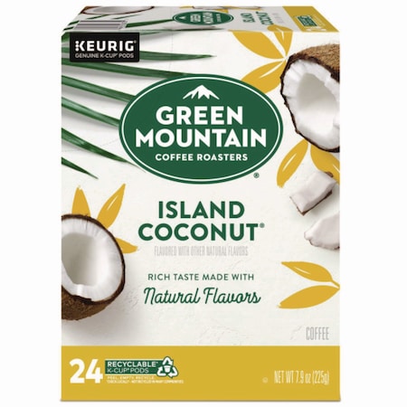 Green Mountain Coffee Island Coconut Coffee K-Cup Pods, 24PK 6720